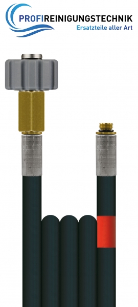Rohrreinigungsleitung "Polya" ohne Düse / Schlauch aus Kunststoff mit einer Gewebeeinlage / Nennweite 5 / 200 Bar / 20 °C / Handverschraubung : AG "mit O-Ring" - M21 : 1/8"